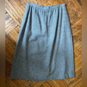 Vintage 1970s Diane Von Furstenberg Tweed Pencil Skirt